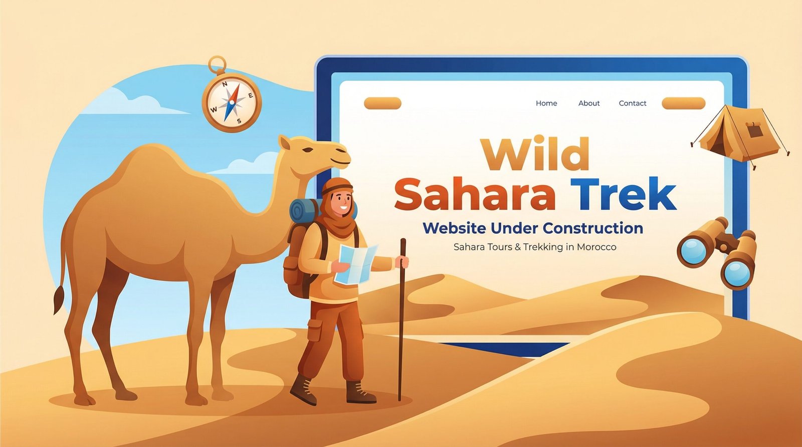 Desert landscape in Morocco representing trekking and Sahara travel experiences